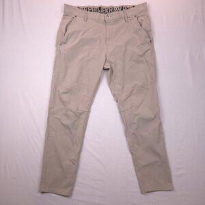 Projek Raw Pants Men's Size 38 Beige Color Cotton Nylon Performance Cargo Adjust